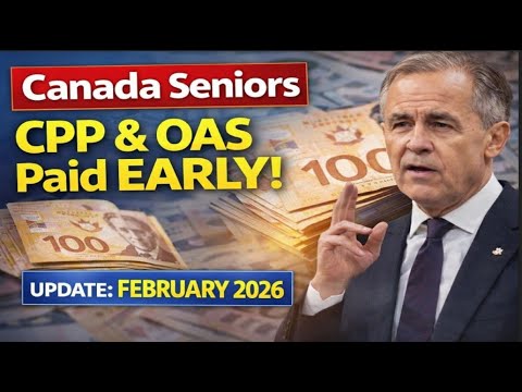 Canada Seniors Alert! February 2026 OAS, CPP & GIS Payments Coming EARLY — New Amounts & Dates!