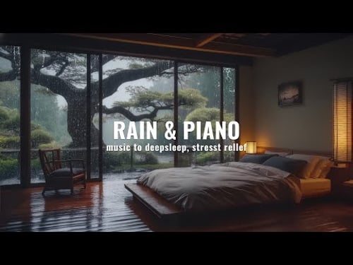 Relaxing Piano Music & Rain Sounds for Stress | For Deep Sleep & Relaxation