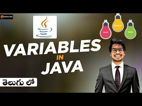 Variable in Java Telugu