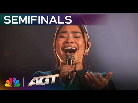 Jessica Sanchez Pours Her Heart Into “Golden Hour" Before Welcoming Baby Girl | AGT 2025