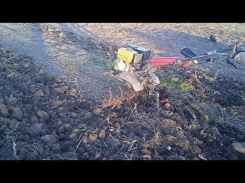 Ротоваторы из пружины амортизатора, и ротоваторы из квадрата,тест на мёрзлой земле.