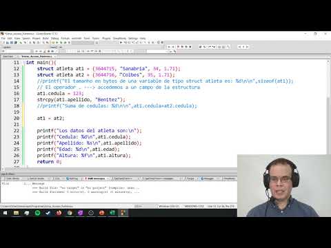 Estructuras en C - Acceso a campos, asignación y punteros a estructuras.