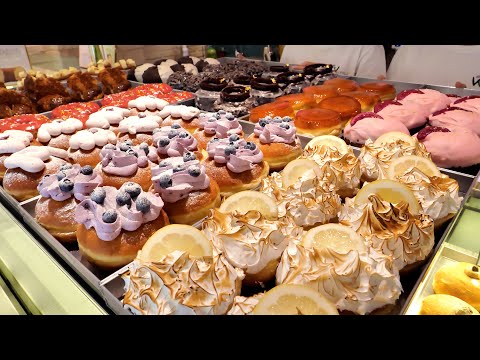 Colorful handmade donuts and Dunkin’ Live Donuts | Korean Food