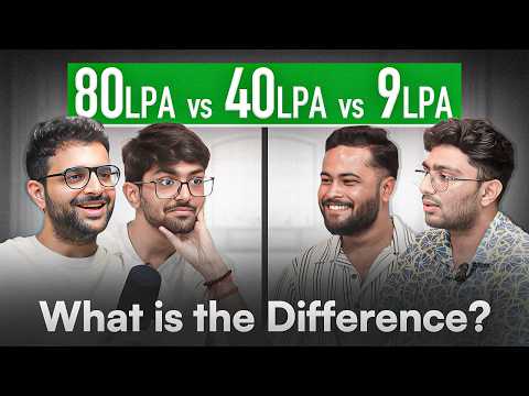 Same Skills, Different Salaries: ₹9 LPA vs ₹40 LPA vs 80 LPA ft. Super30 Students