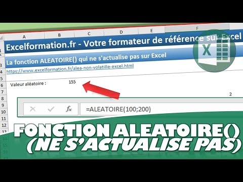 ALEATOIRE() : UNE FONCTION DE TIRAGE ALÉATOIRE QUI NE S’ACTUALISE PAS SUR EXCEL (NON VOLATILE)
