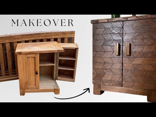 I Use a Babies Crib to Makeover This Cabinet