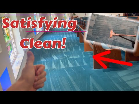 Church Carpet needed a good deep clean! 100s of spots, spills and stains to remove!