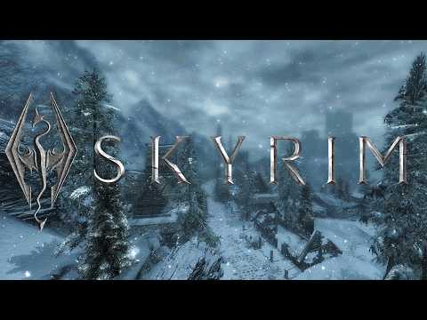 Skyrim | Snow Storm | Relaxing Music & Ambience