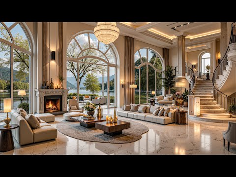 Peaceful Jazz Melodies & The Warm Spring Lakeside – Jazz Background Music In A Cozy Luxury Apartment