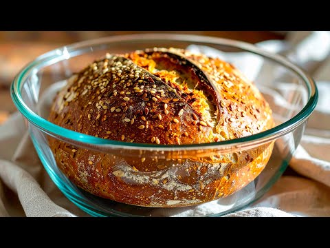 Kein Mehl, keine Eier, keine Butter! Das gesündeste Brot, das Sie jemals backen werden!