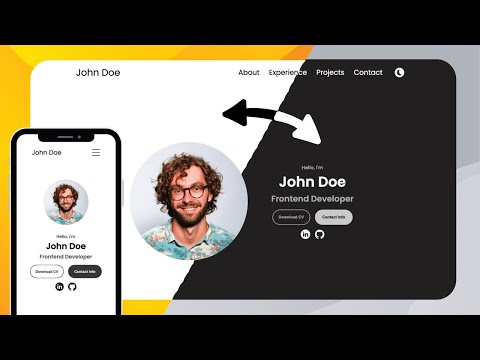 How To Make Website DARK MODE | Dark Theme Website Design Using HTML, CSS & JS