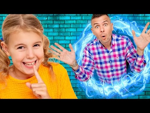 Five Kids Pretend Play Kids Cheating in School Jump Through Wall | Funny Class Story for Kids