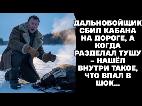 Дальнобойщик сбил кабана на дороге, а когда разделал тушу - нашёл внутри такое, что впал в шок…