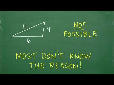 4, 6, 11 triangle, MOST don’t know the reason why this is NOT a REAL triangle
