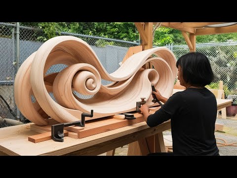 Breaking Rules of Woodworking: Designing a Unique Coffee Table Stunning Curves and Geometric Shapes