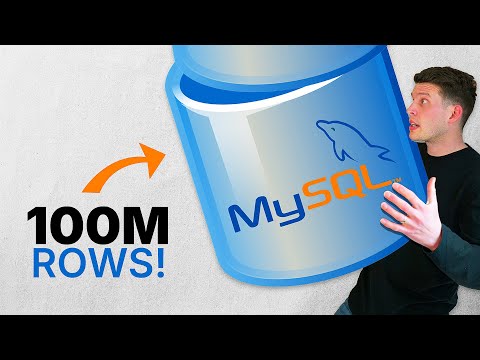 I loaded 100,000,000 rows into MySQL (fast)