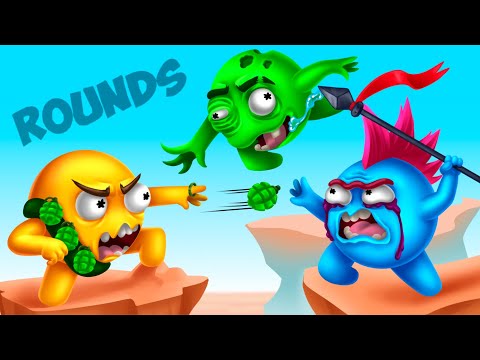 ТРИ КРУГЛЫХ ДЕБИЛА - ЭТО СИЛА :D УГАРНАЯ БИТВА КОЛОБКОВ #rounds