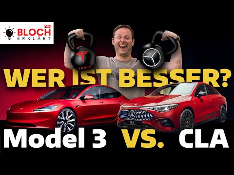 Mercedes CLA vs. Tesla Model 3: Showdown an der E-Auto-Spitze! - Bloch erklärt