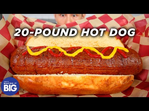 I Made A Giant 20-Pound Hot Dog • Tasty