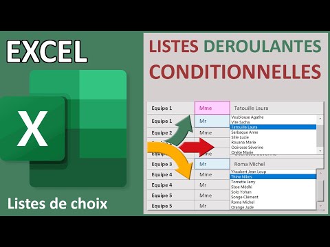 Listes déroulantes conditionnelles avec Excel
