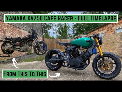Cafe Racer Timelapse Build - Yamaha Virago XV750 - Full Timelapse Build