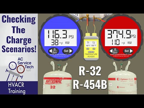 R-32 and R-454B Checking the Refrigerant Charge Scenarios! Practice for HVAC Techs!