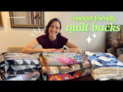 How I back my quilts (without buying expensive wide fabric) 🤫