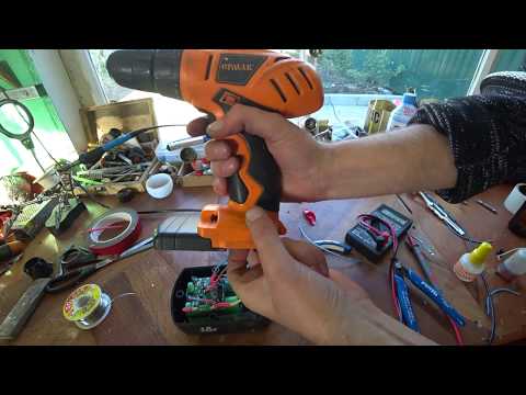 ПЕРЕДЕЛКА 18 ВОЛЬТОВОГО ШУРУПОВЁРТА НА Li-Ion аккумуляторы своими руками