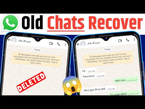 How to Recover/Restore Whatsapp Chats 2024 | How to Recover old Whatsapp Deleted Messages