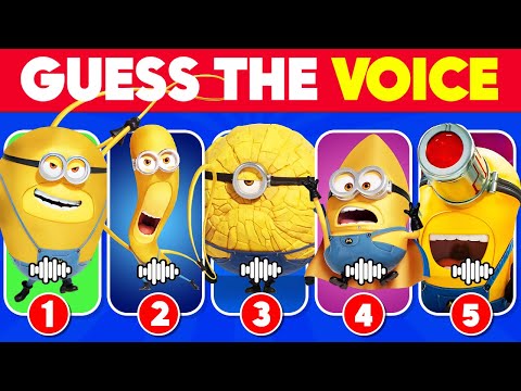 Guess The Minion Characters By Their Voice...! 🍌🤓🔊 | Mega Minion Quiz
