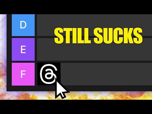 Threads Continues to Be an F Tier Platform