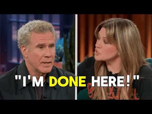 Will Ferrell WALKS OFF Kelly Clarkson's Show After Heated Clash.