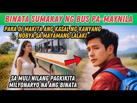 BINATA SUMAKAY NG BUS PA-MAYNILA PARA DI MAKITA ANG KASAL NG NOBYA SA MAYAMANG LALAKI | LOVE STORY