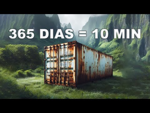 Transformación de un Contenedor Marítimo a Hogar: 365 Días en 10 Minutos