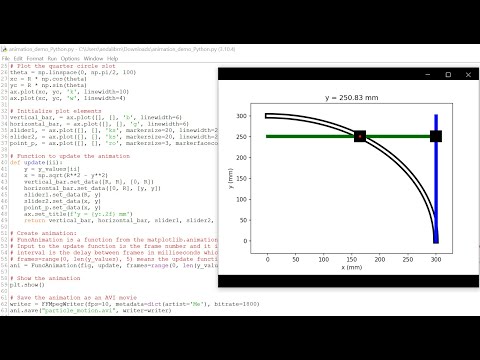 Python: Creating Animation (via Plot Updates) and Saving Them to avi Movies