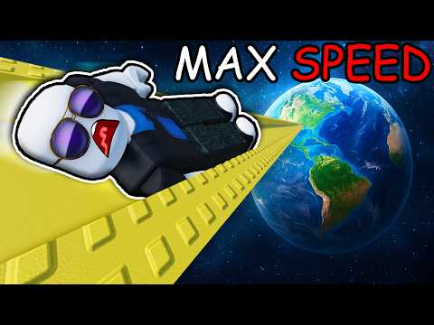 reaching MAX SPEED in Roblox climb and roll...