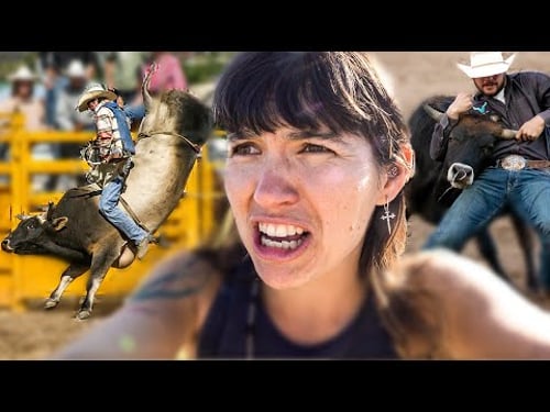 European Reacts to Her FIRST American RODEO