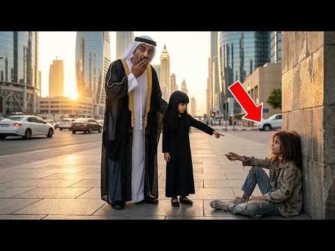 «أبي، إنها أختي المفقودة!» تصرخ طفلة لمليونير عربي عند رؤية فتاة تتسول في الشارع !