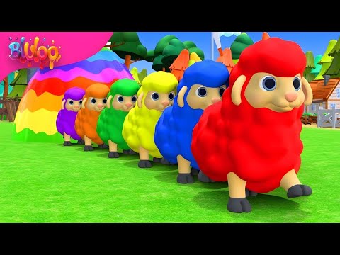 "🎶 Baa Baa Rainbow Sheep! 🐑 Sing Along to Colorful Nursery Rhymes | Fun Lyrics for Kids!"