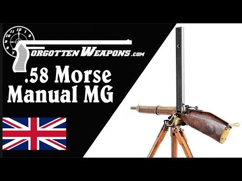 Unique British Crankfire .58 Morse Manual Machine Gun