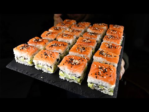 Philadelphia sushi cake. I love it, it's just like Philadelphia rolls, so delicious!