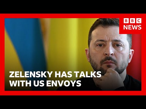 Ukraine's President Zelensky hails 'new ideas' on peace after talks with US envoys | BBC News