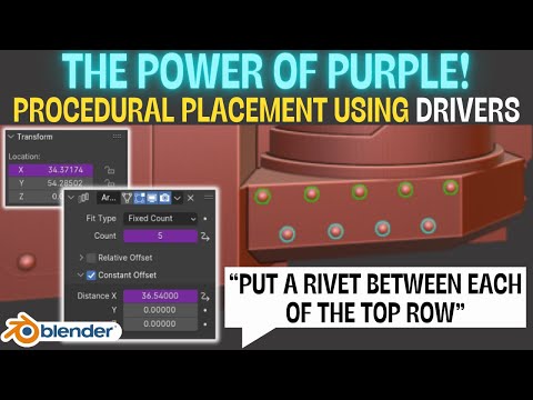 Using Drivers in Blender - The Power of Purple!