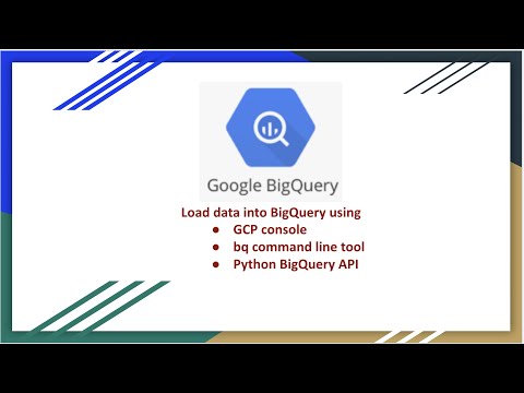 GCP Big Query Batch data loading | console, bq tool, Python API
