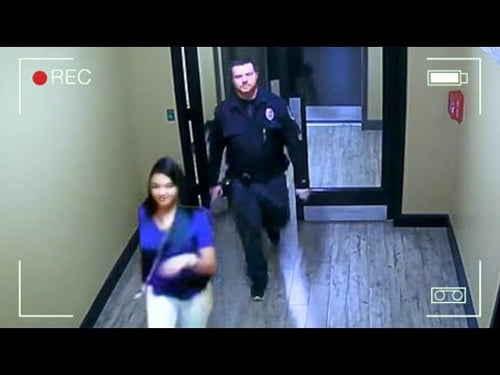 Woman Doesn't Realize KilIer Is Following Her