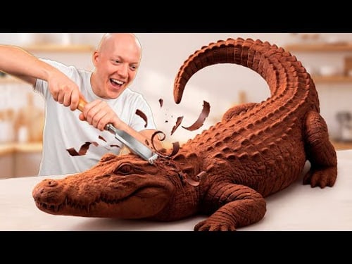 I Made a Giant 352-Pound Сhocolate Сrocodile