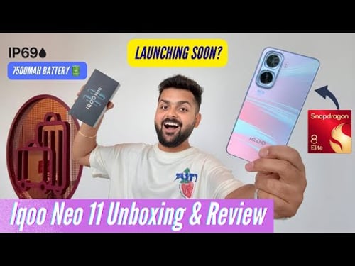 Iqoo Neo 11 Unboxing & Review - Snapdragon 8 Elite, IP69, 7500mAh, Android 16 & More!