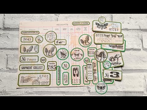 DIY Labels For Junk Journals Inspired by Margreth @Sevenplaza