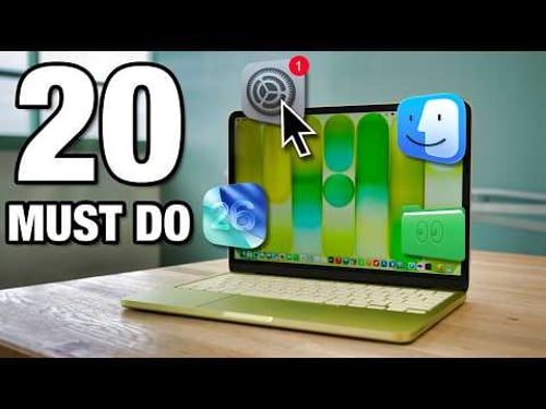 MacBook Neo - FIRST 20 Things to Do! Setup & Customization