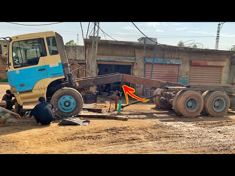 How to repair a broken truck chassis || Truck chassis repair || Truck Frame repair